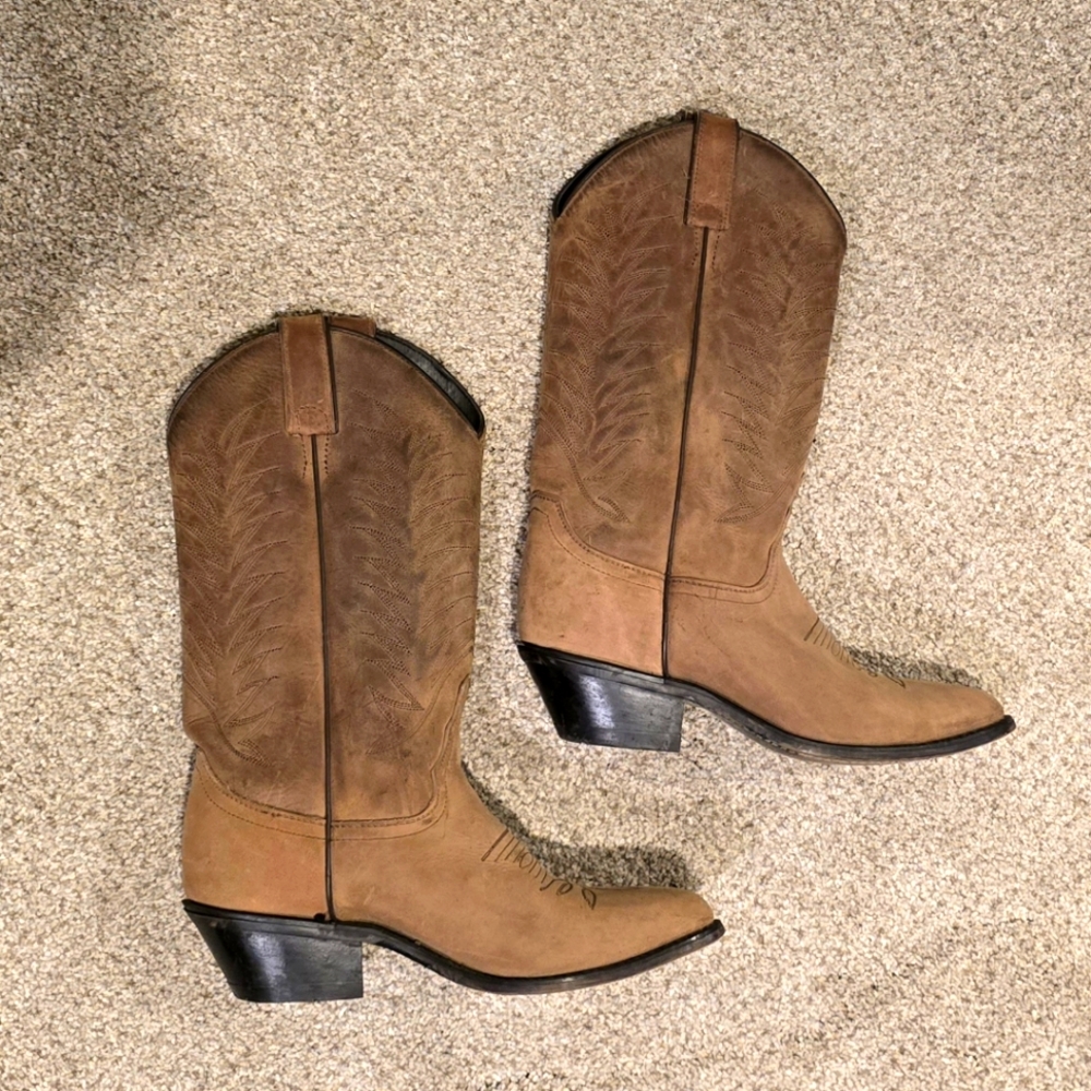 Vintage Diamond J Cowboy Boots - Size 6